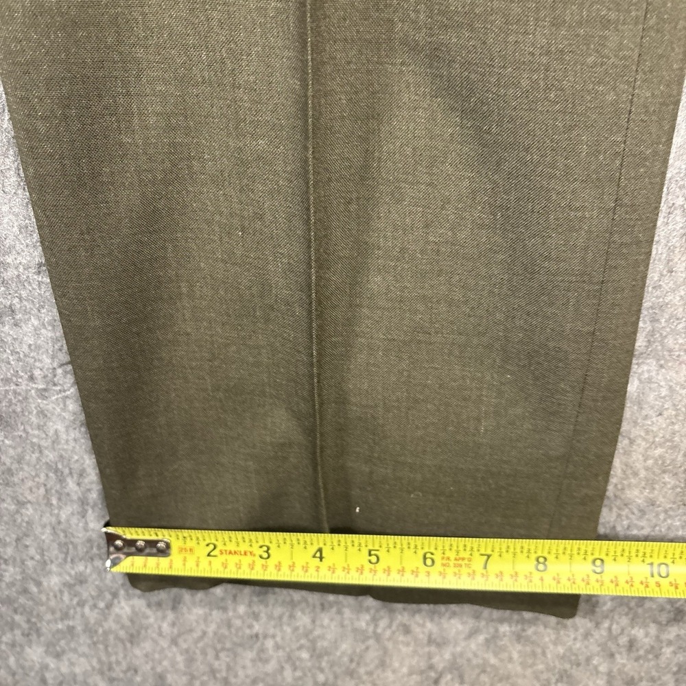 Vintage Army Trousers Wool Tropical Green Men's‎ 28X29 Poly Wool Vietnam Era USA - Picture 6 of 14